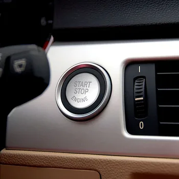 BMW E90, Visu Modeļu Automašīnas Dzinēja START STOP Pogu Aizstāt Vāks + Instrumentus Nomainīt Vāciņu Stop Slēdzis Piederumi auto Dekori