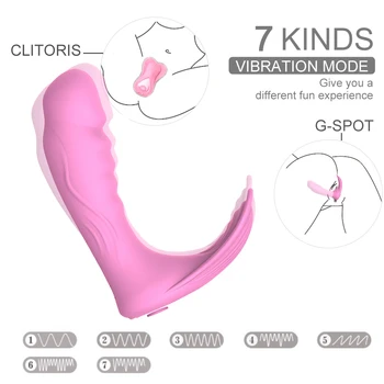 Tālvadības pults Dildo, Vibratori Biksītes Maksts Massager Klitora Stimulators G Spot Massager Seksa Rotaļlietas Sieviešu masturbācija