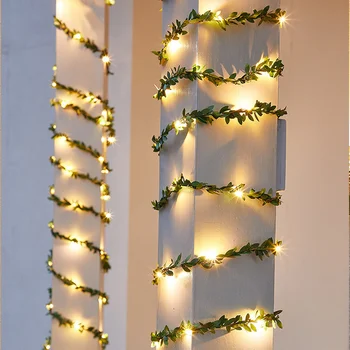 Pasaku Gaismas 10m 100LED /5M 50 LED Saules Gaismas, Maple Leaf Ūdensizturīgs Āra Saules Vainags Lampas Ziemassvētku Dārza Rotājumu