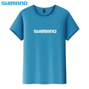 Vasaras Vīriešiem Cietā Anti-sviedri Īsām Piedurknēm Zvejas Krekls Shimano Plānas Multi-krāsu Elpojošs Ātri Sausas Zvejas Tee Sporta T-Krekls
