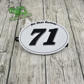 Retro motociklu modificētu cafe racer kāpšanas numura zīme dekoratīvo numura zīmi