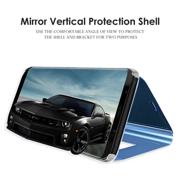 Smart Mirror Flip Cover for Samsung Galaxy A70 Gadījumā, Triecienizturīgs Bruņas Sam A70 GalaxyA70 2019 Apšuvuma Mobilo Tālruni Atpakaļ Coque