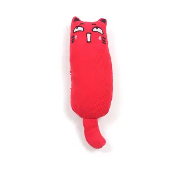 Kaķis Catnip Īkšķi Rotaļlietas 15cm Zobu Slīpēšanas Apdruka Kokvilnas Piparmētru Funny Kaķis Rotaļlietas Tīra Kokvilnas Auduma Apģērba 5 Emocijas Cute Kaķēns