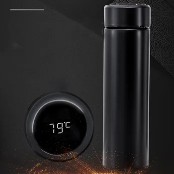 Intelligent Digital Vakuuma Ūdens Kausa Touch Displejs Temperatūras 304 Nerūsējošā Tērauda Radošo Biznesa Dāvanu