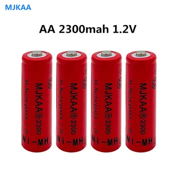 2/4/6/8pcs Ni-MH 2300mAh1.2V AA Baterijas, Uzlādējams Akumulators NI-MH akumulatoru, fotokamera,rotaļlietas