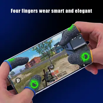 2gab Gaismas Mobilo Spēļu Kontrolieri Pirkstu Uzmavas Mobilās Spēles Cimdi Touch Screen Pirkstu Gultiņas