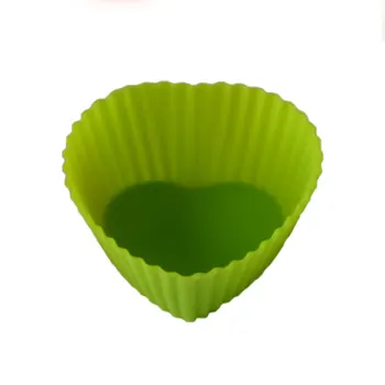 12pcs Silikona Sirds Formas Pelējuma Muffin Capcake Kausa Pelējuma DIY Cepšanas Kausa Mafins Kārbās Gadījumā Dekorēšanas Instrumentiem Kūka Darbarīki Virtuves