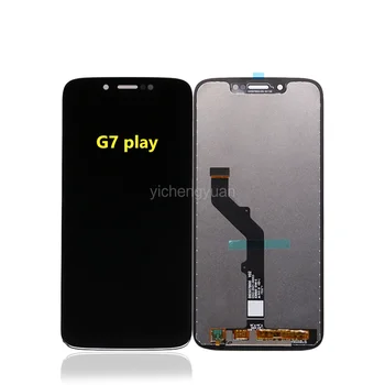 Oriģināls Par G7 Spēlēt LCD Motorola Moto G7 Jaudas Displeju XT1955 LCD G7 Plus skārienekrāns Digitizer G7 LCD Nomaiņa XT1952