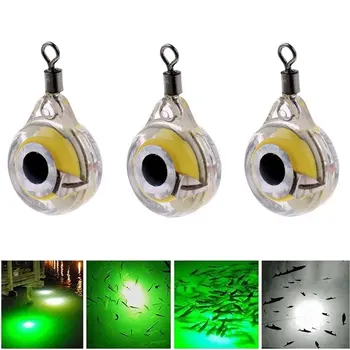 Maza Izmēra Zvejas Vilinājums Gaismas, kas Naktī Spīd Dienasgaismas LED Zemūdens Nakts Gaisma Lure, lai Piesaistītu Zivis LED Zvejas Piederumi