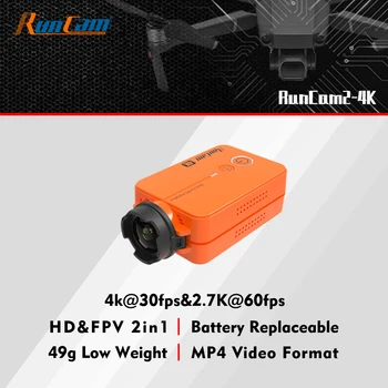RunCam 2 4K IZŠĶIRTSPĒJAS Sports Rīcības Camera par Spārnu un FPV Dūkoņa APP WiFi Filmu videoieraksti Quadcopter Piederumi RunCam2 4k