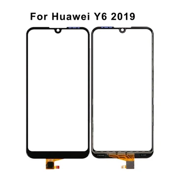 Touch Ekrāns Huawei Y6 2019 Touch Screen Panelis Sensoru Digitizer Par hauwei Y6 2019 Touch