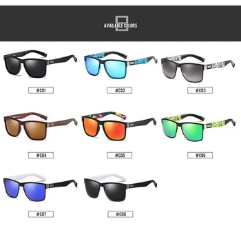 DUBERY Vintage Polarizētās Saulesbrilles, Vīriešu, Saules Brilles Vīriešiem Braukšanas Melns Kvadrāts Oculos Vīrietis, 6 Krāsu Modelis 529