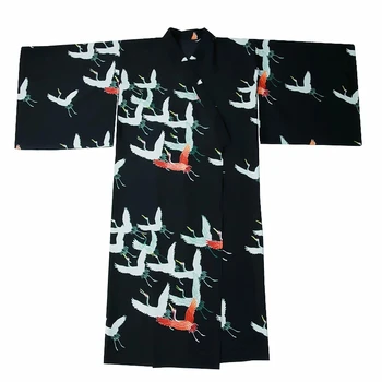 Japāņu kimono elementus tradicionālo japāņu kimono black yukata jaunas izjūtas drēbes obi Japāņu geišas kostīms haori FF607 A