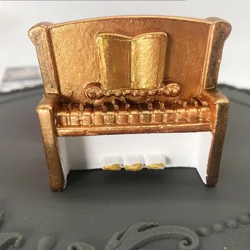 Klavierēm silikona veidnē instrumentu šokolādes fondants kūka apdare rīku sveķu pelējuma piliens līmes process veidnes