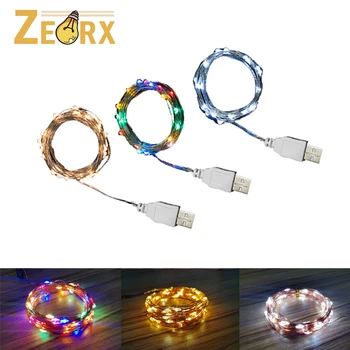 LED Pasaku String Vara Stieples 2m/3m/5m 20-50LEDs USB Powered Virves Ūdensizturīgs Ziemassvētku Puse, Iekštelpu Āra Terases Dekori