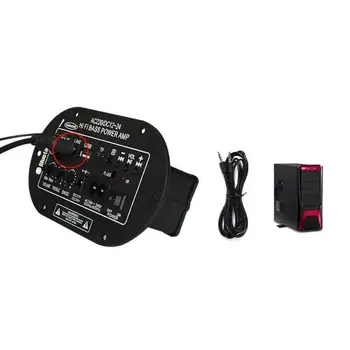 Bluetooth saderīgu Audio Pastiprinātāju Valdes Auto Subwoofer, Pastiprinātājs Mājas Kinozāles Skaņu Sistēma ar USB Dac FM Radio 8 Collu Skaļrunis