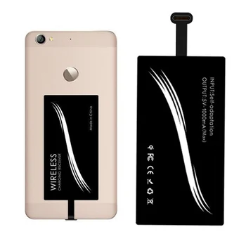 Jaunas Micro USB C Tipa Universālais Ātru Bezvadu Lādētāju un Adapteri Samsung, Huawei IPhone, Android Qi Bezvadu Lādēšanas Uztvērējs