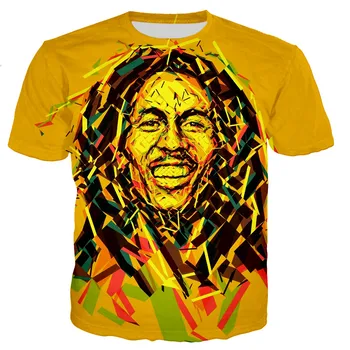 Ir 2021. Reperis Bob Marley 3D Iespiests T-krekls Vīriešiem/sievietēm, Jaunas Vasaras Modes Karstā Pārdošanas Krekli Forši, Ikdienas Stila Streetwear Hip Hop Topi
