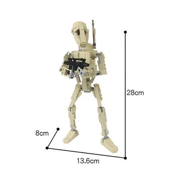 KM Zvaigzne Filma Angļu Robots Zondes Modelis Droid Rotaļlietas DIY Celtniecības Bloki, Ķieģeļi Uzstādīt Izglītības Ziemassvētku Dāvanu Bērniem