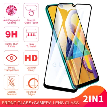 Pilnībā Segtu A51 M30S A71 A01 Aizsardzības Stiklu Samsung Galaxy A20 A30 A50 A70 S 2019 Rūdīta Stikla Ekrāna Aizsargs Filmu