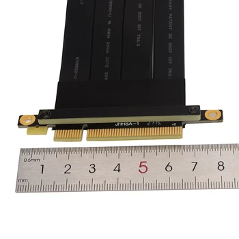 RTX3060 PCI-E x8 Extension Cable Adapter PCIe x16 Stāvvadu 8x pret 16x GTX1080 Graphics Video Kartes Extender 64Gbps ETH Miner