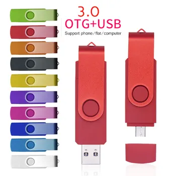 Otg Usb 3.0 Mobilo Tālruņu 4GB 16GB 32GB 64GB, 128gb Usb Flash Drive, Memory Stick Pendrive kāzu foto dāvanas, pildspalva diskus