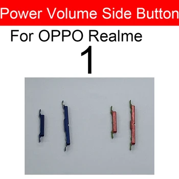 Power On / Off & Sējums Augšu / uz Leju Sānu Pogas Flex Kabelis OPPO Realme 1 3 5 7 7i Pro Power Apjoms, Sānu Taustiņš Rezerves Daļas