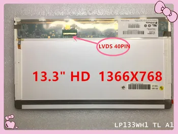 Karstā Pārdošanas LP133WH1-TLA2 TLA1 LP133WH1-TLB1 LTN133AT17 B133XW02 V. 0 B133XW04 V. 0 N133B6-L01 LED LCD, Portatīvo datoru Ekrāna Panelis 40Pin