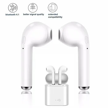 I7s TWS Bezvadu austiņas Bluetooth 5.0 Austiņas sporta Earbuds Austiņas Ar Mic visiem smart Tālrunis Xiaomi Samsung, Huawei LG