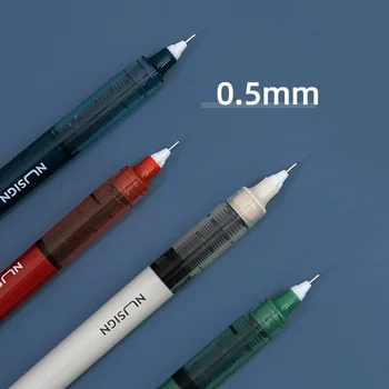 4gab Morandi Rullīšu un Lodīšu Pildspalvu Komplekts 0.5 mm Lodīšu 1100m Izturīgs Rakstot Melna Krāsa Gēla Tintes Pildspalvas, Kancelejas preces, Biroja, Skolas A6263