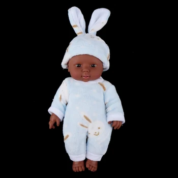 12 Collu Spilgti Jaundzimušo Bērnu Lelles, Āfrikas Amerikāņu Zīdaiņu Black Lelle Bērniem