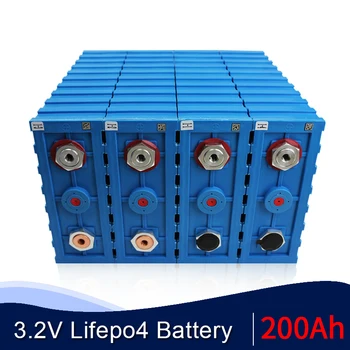 JAUNU 16PCS CALB 3.2 v 200Ah LiFePO4 Uzlādējams Akumulators pilnīgi jauns 200AH 24V 48V 200AH Litija dzelzs Fosfāta Pakotnes Saules Baterija