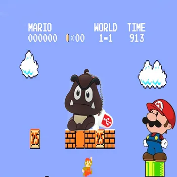 Super Mario sēņu gudrs usb flash drive dāvanu 8g spēle mīļotājiem sīkrīku pasūtījuma funny multiplikācijas filmu radošo usb flash drive usb3.0 stick