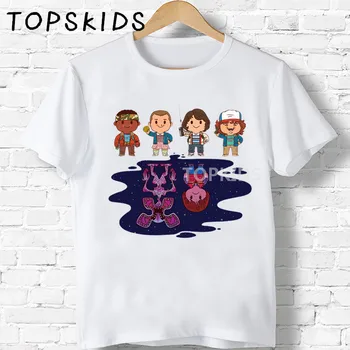 Ir 2021. Bērniem Svešinieks Lietas Sezona 3 Karikatūra Izdrukāt T krekls Zēniem, Meitenēm, Funny Baby Topi Bērniem Vasarā Īsām Piedurknēm T-krekls,HKP2448