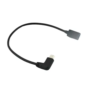 0.3 Metri Atgriezeniska Dizaina C Tipa USB 3.1 90 grādu Vīriešu USB-C Female Extension Datu Kabeli Paplašinātāju Vadu