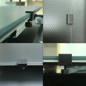 3DSWAY 3D Printera Daļas Platformu, Skavas, Stikla, Alumīnija Plāksne Ultimaker UM Lecekts Stiprinājuma Apskava Veidot Silda Gultu Turētājs 2gab 4gab