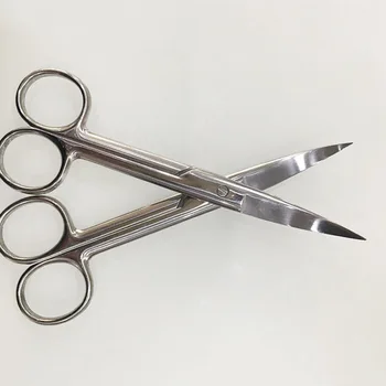 14cm Ķirurģiska Nerūsējošā Tērauda Līkums Padoms Mājsaimniecības Šķēres Skaistumkopšanas Instrumenti SOYW889