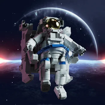 Mailackers Skaitļi Tehnisko Astronauts Pilsētas Kosmosa Staciju Robots Radītājs Ekspertu Celtniecības Bloki, Ķieģeļi, Rotaļlietas Bērniem