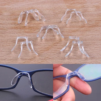 2 Gab Multi Stila Silikona U Formas Anti-Slip Deguna Spilventiņi Acu Brilles, Saulesbrilles, Briļļu Stick Uz Pad