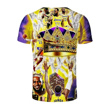 Jaunu 3D iespiesti Tshirt Vīriešu T-krekls Basketbola zvaigzne harajuku krekls modes o-veida kakla īsām piedurknēm t krekls 3d vīrietis topi gothic apģērbu