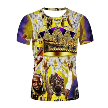 Jaunu 3D iespiesti Tshirt Vīriešu T-krekls Basketbola zvaigzne harajuku krekls modes o-veida kakla īsām piedurknēm t krekls 3d vīrietis topi gothic apģērbu