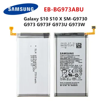 SAMSUNG Oriģinālā EB-BG973ABU 3400mAh Akumulators Samsung Galaxy S10 S10 X SM-G9730 SM-G973 G973F G973U G973W Mobilo Tālruni +Instrumenti