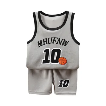 Baby Boy Vasaras Drēbes, Bikses, T-krekli Meitenēm Bērnu Apģērbu Basketbola Vienotu Komplekti Sporta apģērbu Bērniem Sporta Tērps Pusaudžiem