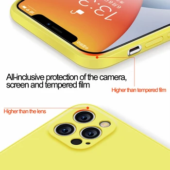 Šķidruma Silikona Case For iPhone 11 12 Pro Max 7 8 6 6s Plus 12 mini Original Soft Cover iPhone XR-X XS Max Triecienizturīgs Vāks