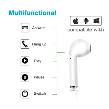 I7 TWS Karstā Pārdošanas I7s TWS Sporta Bluetooth Austiņas Stereo Austiņu Bezvadu Bluetooth Austiņas In-ear Austiņas, Lai Visi Smart Tālruni