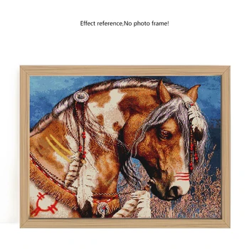 Evershine Dimanta Izšuvumi Dzīvniekiem Cross Stitch 5D DIY Dimanta Krāsošana Zirgu Pilnu Kvadrātveida, Apaļas Mozaīkas Rhinestones Mājas Dekoru