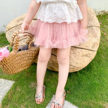Vasarā Jaunas Ielidošanas korejiešu stilā, kokvilnas ar grenadīnas visu maču karstā pārdošanas īsās bikses par modes gudrs baby meitenes