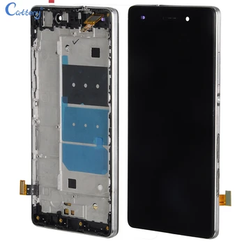 Catteny Par Huawei P8 Lite. gadam LCD Touch Panel Ekrānu Digitizer Montāža Nomaiņa ALE L21 Displejs Bezmaksas Piegāde Ar Rāmi