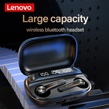 Sākotnējā Lenovo QT81 Bluetooth 5.1 Austiņas TWS Earbuds Taisnība, Bezvadu Austiņas, Sporta, Mūzikas Austiņas Ar 1200mAh Uzlādes Gadījumā