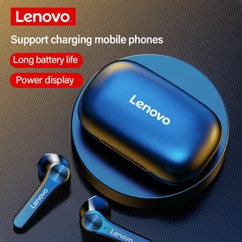 Sākotnējā Lenovo QT81 Bluetooth 5.1 Austiņas TWS Earbuds Taisnība, Bezvadu Austiņas, Sporta, Mūzikas Austiņas Ar 1200mAh Uzlādes Gadījumā